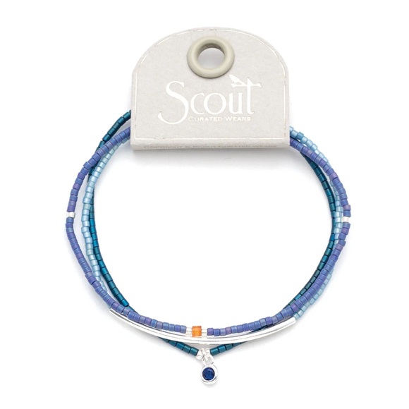 NWT Scout Chromacolor Miyuki Bracelet Trio - Cobalt - Picture 1 of 6